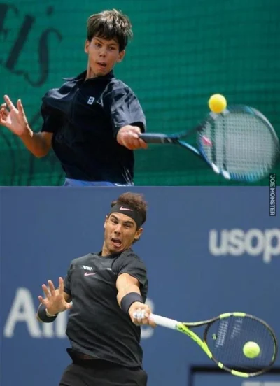 A.....1 - #tenis #sport #ciekawostki

Rafael Nadal 2002 i 2019.