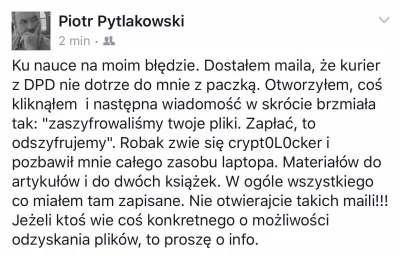 Mesmeryzowany - > Tylko ameba umyslowa klinie takie cos i pobierze plik z neta.

@o...