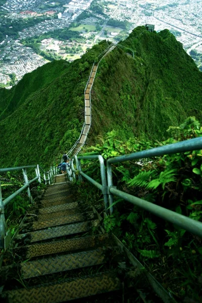 WaniliowaBabeczka - Schody Haiku, Oahu, Hawaje.
#earthporn