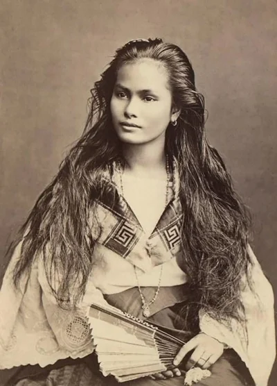 tomasz-szalanski - Kobieta z Luzon sfotografowana w 1875 #fotografia #fotohistoria