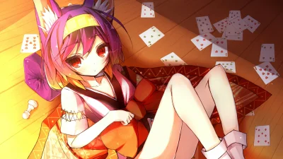 nin-nin - #randomanimeshit #nogamenolife #izunahatsuse #kemonomimi #kitsunemimi