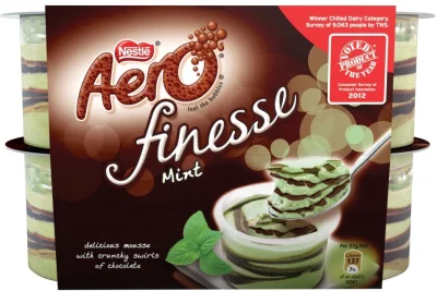 Z.....n - #przeterminowane Nestle Aero Mousse Miętowy, ale i tak się zje #zycienakraw...