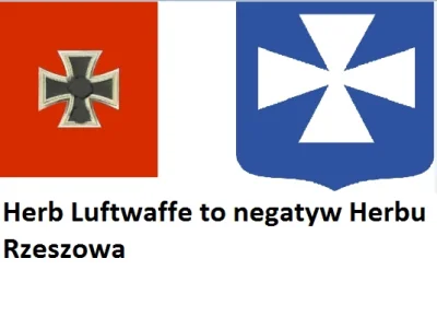 Tobiass - Czy wiesz że Herb Luftwaffe to "negatyw" Herbu Rzeszowa 
#ciekawostki #iii...