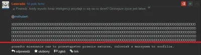 molhubert - > ponadto mieszanie ras to przestępstwo przeciw naturze, człowiek z murzy...