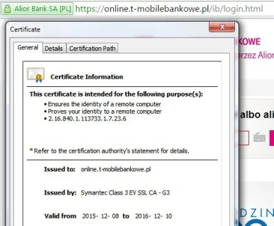 f.....o - @wyciu91: pokaz szczegoly certyfikatu, bo to podejrzane jest ( ͡° ͜ʖ ͡°)