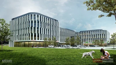 Projekt_Inwestor - Jest pozwolenie na budowę DL Center Point II Katowice. Budynek zlo...