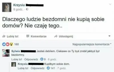 truskawaa - #logikaniebieskichpaskow #heheszki #dom #bezdomni #facebook