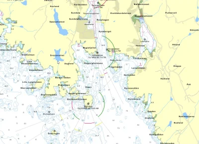 PMV_Norway - Na mapce widac, jak ustawione sa swiatla sektorowe.