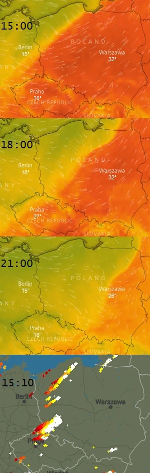 embrion - Wiatr przynosi dzisiaj w kolejne miejsca temperatury o kilkanaście stopni n...