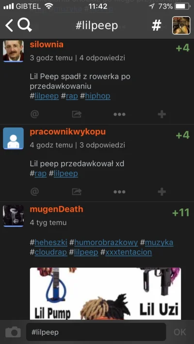 damien-timciack - Jakiś sławny się na wypoku zrobił ten cały lilpeep, od 4 tygodni do...