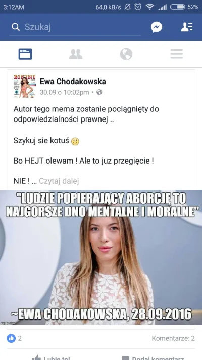 p.....a - #ewachodakowska #memy #facebook #czarnyprotest #aborcja #heheszki #policjap...