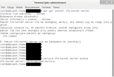 W.....i - Tech-mirki, chce zainstalować NFSa na Debiana na wirtualce, ale zamiast ins...