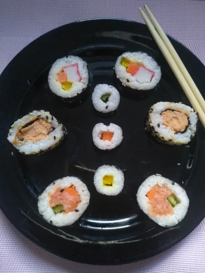 M.....a - Kto jeszcze nie jadł obiadu to smacznego (✌ ﾟ ∀ ﾟ)☞ #jedzenie #obiad #sushi
