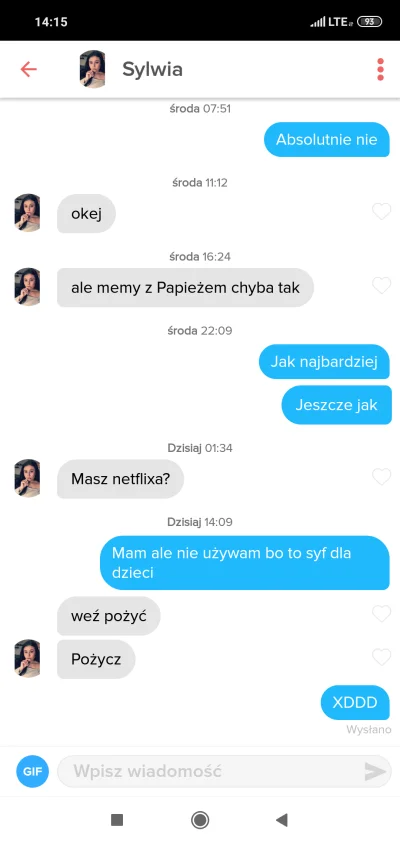 f.....i - XDDDDDDDDDD
#logikarozowychpaskow #grazynacore #tinder #przegryw