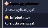 H.....n - Kura lizała jaja? 

#heheszki #humor #infobot