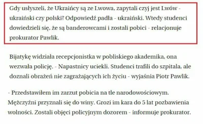 falszywyprostypasek - #Rzeszów. Powiedzieli, że Lwów jest ukraiński. I zostali pobici...