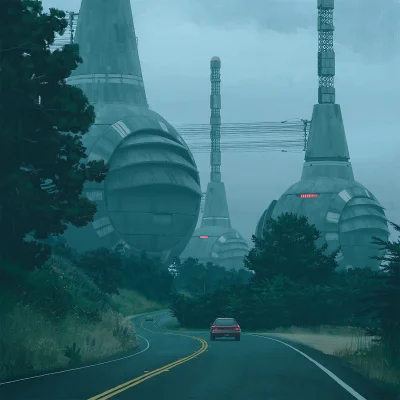 L.....t - #digitalpainting #simonstalenhag #innewojny #scifiart