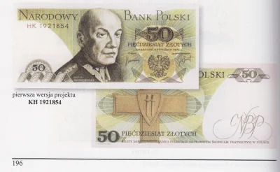 n.....b - Tak wyglądał pierwszy projekt banknotu 50 zł. Jako że władzom jego łysina w...