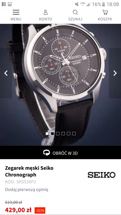 Lubek1221 - #zegarki

Cześć mirki, co myślicie o tym zegarku w tej cenie? Jest to S...