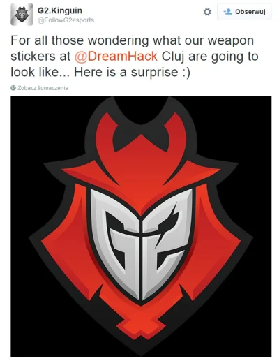 Vojak - Nowe stickery od G2, które będą dostępne na DreamHack Cluj. 

#csgozvojakie...