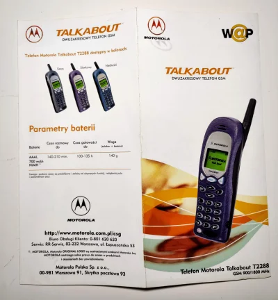 gonera - #codziennienowydumbphone nr.4 Motorola Talkabout T2288, 2000r.

Najważniej...