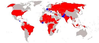 Lilac - Użytkownicy Mi-24 na świecie:
czerwony – aktualni
niebieski – byli