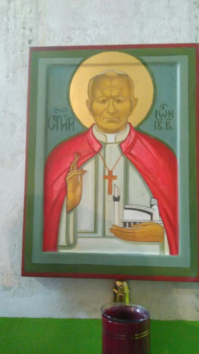 Zbigniew55 - Jedyne taka ikona Papieża Polaka Rodaka z czteropakiem na czole #2137