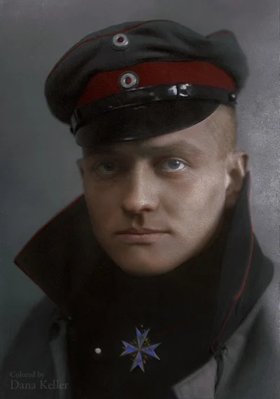 k.....5 - Manfred von Richthofen, znany jako Czerwony Baron, 1917.

#historianaobrazk...