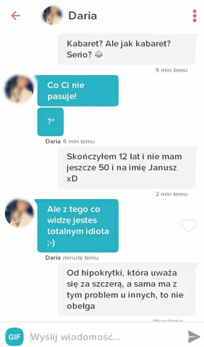 rydzykant - #podrywajzwykopem #tinder #logikarozowychpaskow także tego...mnie skasowa...