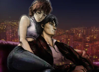 j.....n - #randomanimeshit #cityhunter #ryousaeba #kaorimakimura #pixiv #