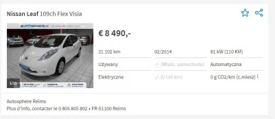 pogop - Najtańszy (koło 35 tys. zł) w miarę sensowny elektryk do kupienia na autoscou...