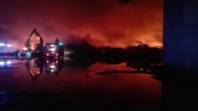 Czerczil - A tu zdjęcie z pożaru wysypiska. Na miejscu było 27 zastępów. 6-7 z nich t...