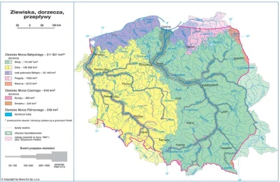 KubaGrom - Widać dorzecze Odry i Wisły. Nie wiem o w tym takiego nowego, wododziały w...