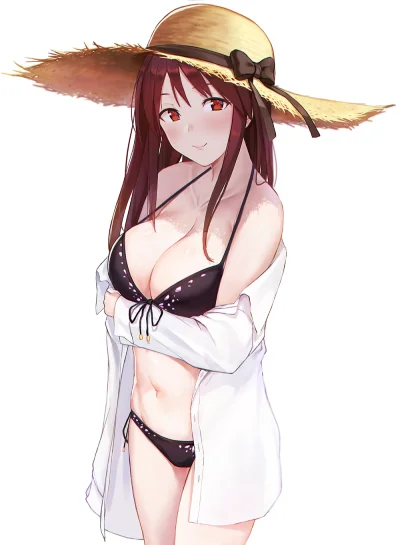 j.....n - #randomanimeshit #idolmaster #idolmastercinderellagirls #miyumifune #swimsu...