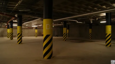 BartlomiejS - Parking podziemny dworca Wrocław Główny część pomiędzy ryzalitem centra...