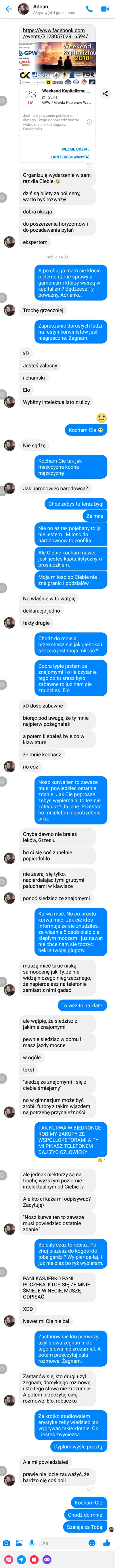 szynszyliusz - Uszanowanko dla Społeczności Debili z Internetu.

tl;dr;666

Na ws...