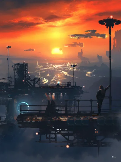 enforcer - "Sunset" - Dmitriy Kuzin
#digitalart #scifi