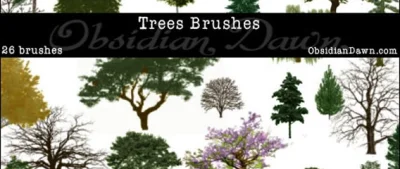 pameladesign - 26 Free Photoshop Trees Brushes Set Download #photoshop #brushes : htt...