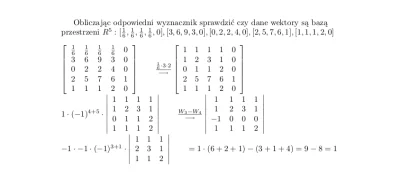 Freedie - #matematyka #algebraliniowa

Mirki,może ktoś sprawdzić czy dobrze to rozw...