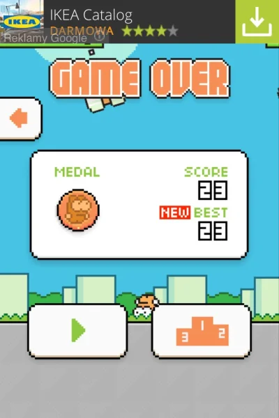 raider87 - Niby mastępca #flappybird a taki prościutki #swingcopters #gry #ios