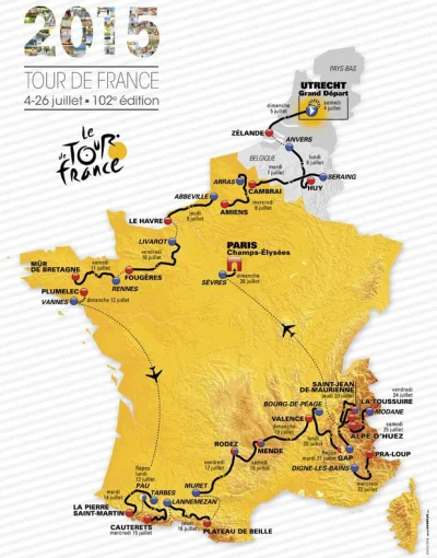 sisoo - #tourdefrance2015 #kolarstwo

Już w sobotę startuje 102 edycja Tour de Fran...