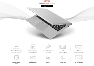 eternaljassie - Najnowszy laptop 2017 od CHUWI w bardzo fajnej cenie, bo z kuponem mo...