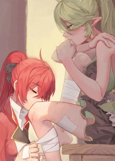 BlackReven - #randomanimeshit #shakan #elsword #renaerindel #elesis #yuri #anime #pix...