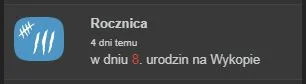 mlody221 - Zapomniałem o urodzinach (╯︵╰,)

#urodziny #wykop #8lat #cojarobietu