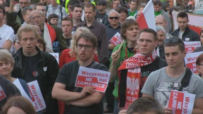 Adodaj - Byłem na manifestacji, była cała prawa strona Wrocławia nawet europoseł z KN...