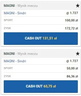 oiomek - mecz o 19:) tak jeszcze nie miałem, żeby przed meczem taki profit zrobic #bu...