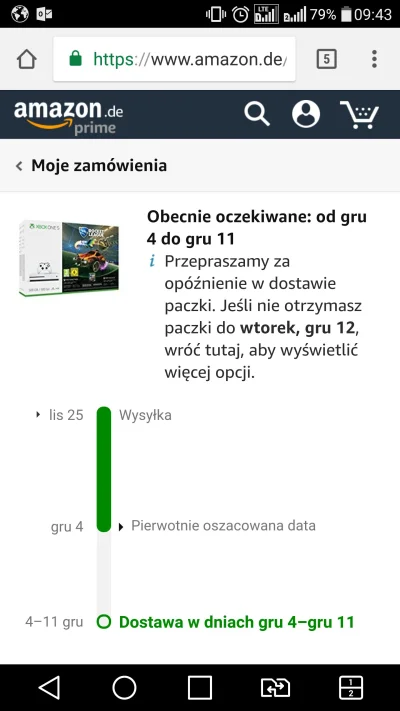 voxjoy - Miraski, ktoś jeszcze zamawiał xbox one s na amazonie podczas black friday? ...