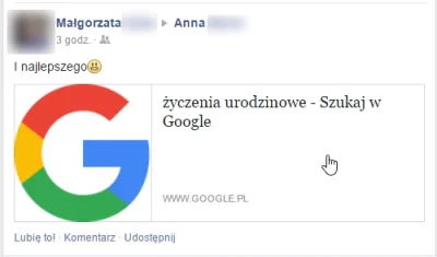 Nietopesz - A takie życzenia urodzinowe dostała od swojej koleżanki na facebooku moja...