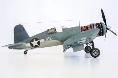 waldesss - Nadszedł koniec budowy korsarza. 
Model: F4U-1 Corsair Birdcage; Tamiya 1...