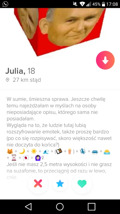 stalowy126 - Hmmm ciekawe kto to może być...

#tinder #badoo #logikaprzegrywow #log...